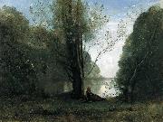 Jean Baptiste Camille  Corot Solitude Recollection of Vigen Limousin France oil painting artist